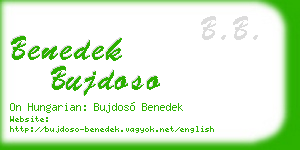 benedek bujdoso business card